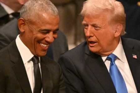 Barack Obama Chuckles At Donald Trump During Jimmy Carter’s Funeral
 | EUROtoday